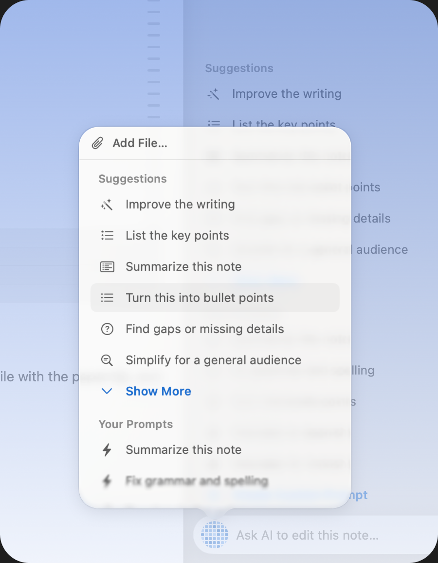 Unlimited Options, Upload Files feature preview
